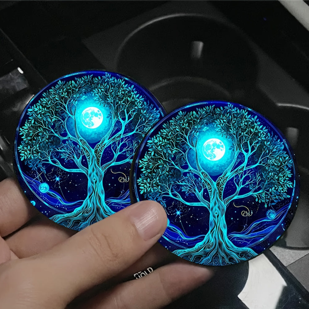 Tree of Life Car Cup Holder Coasters