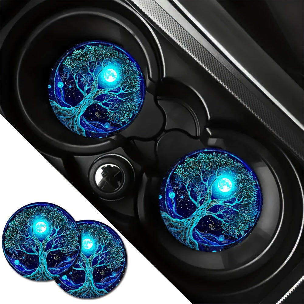 Tree of Life Car Cup Holder Coasters