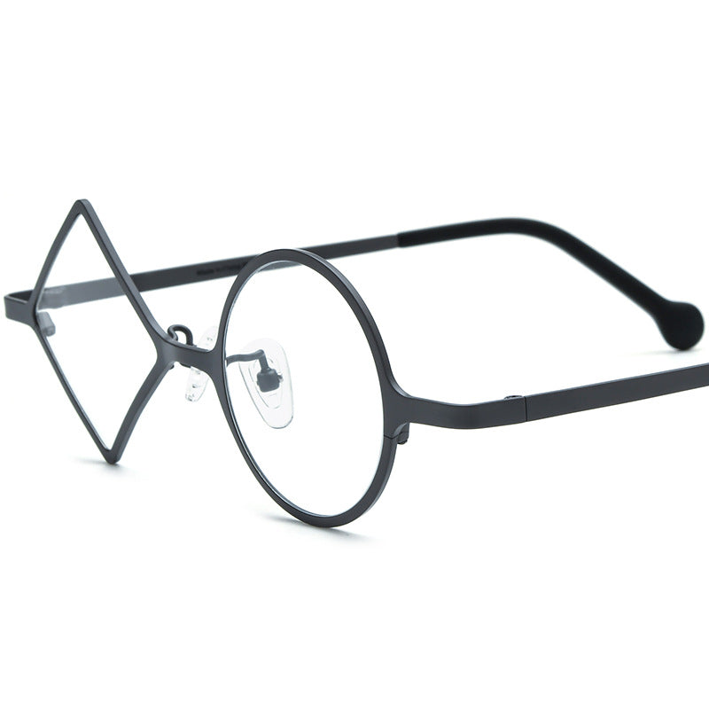 Colorful Ultra-light Pure Titanium Irregular Blue Light Blocking Glasses
