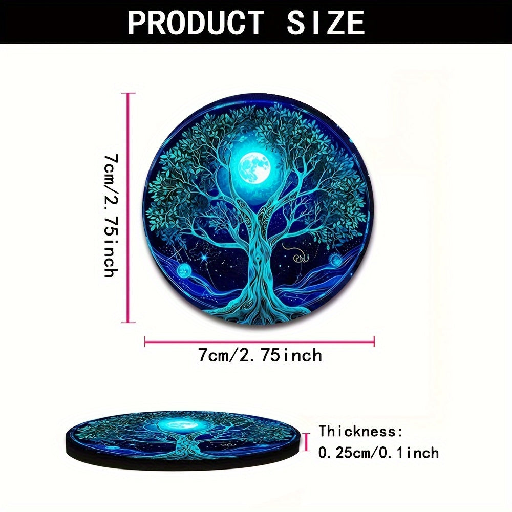 Tree of Life Car Cup Holder Coasters