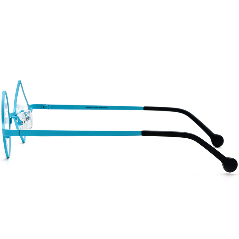 Colorful Ultra-light Pure Titanium Irregular Blue Light Blocking Glasses