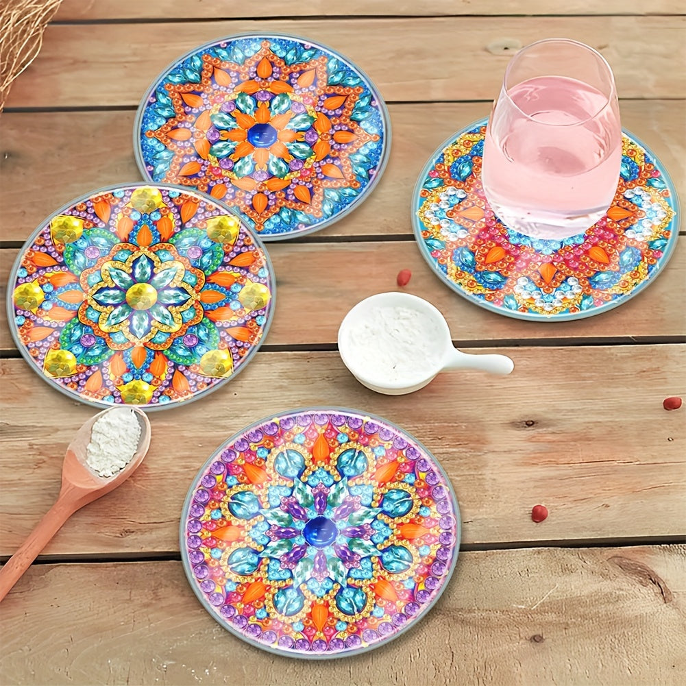 6 pcs Mandala Coaster Set