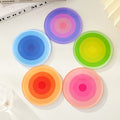 5-Piece Set of Vibrant Gradient Acrylic Coasters