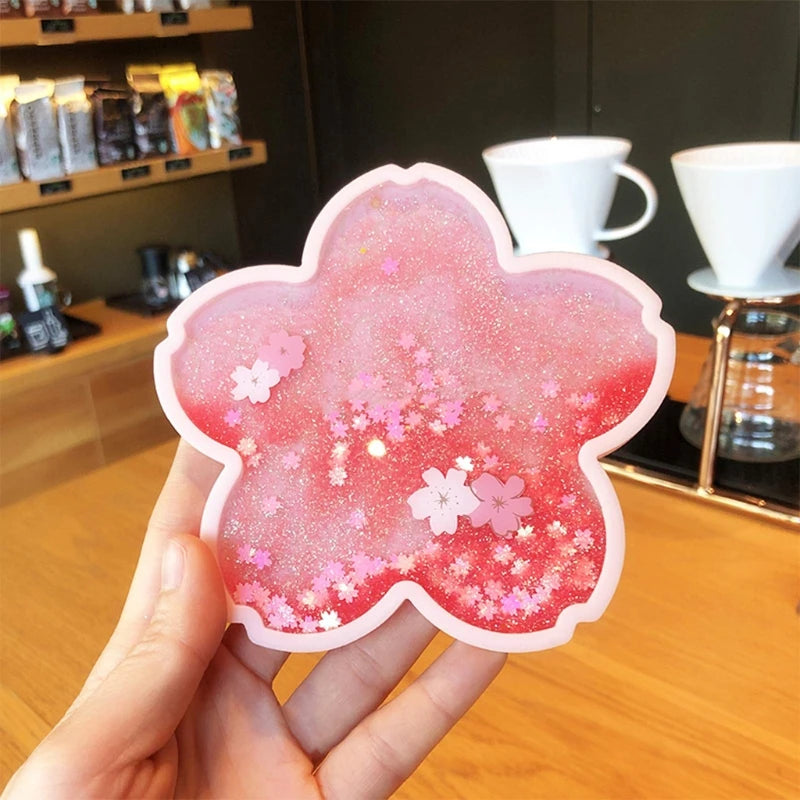 Glitter Sakura Coasters
