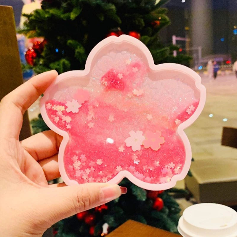Glitter Sakura Coasters