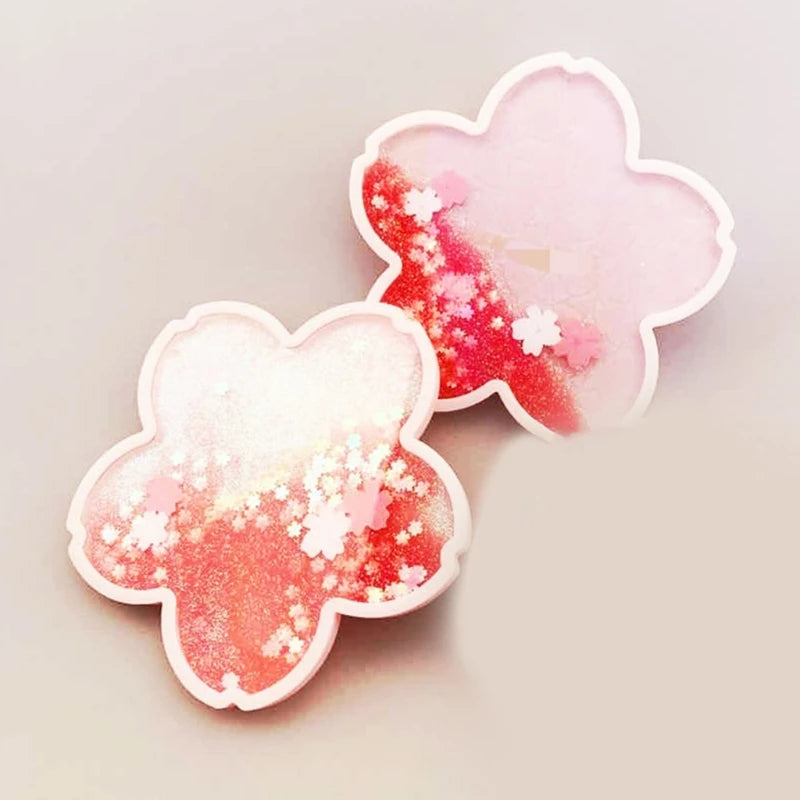 Glitter Sakura Coasters