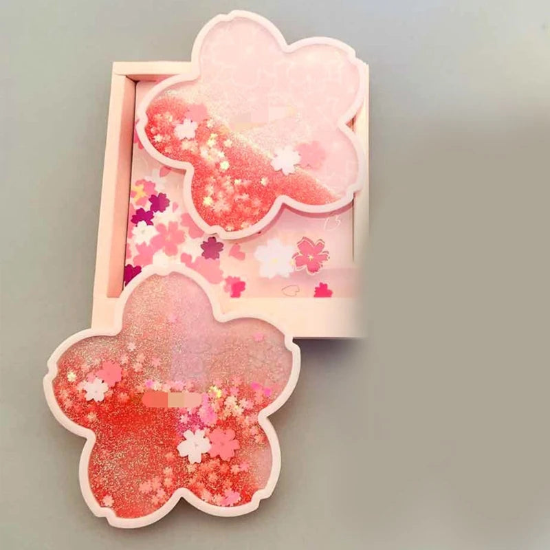 Glitter Sakura Coasters