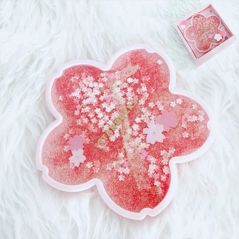Glitter Sakura Coasters