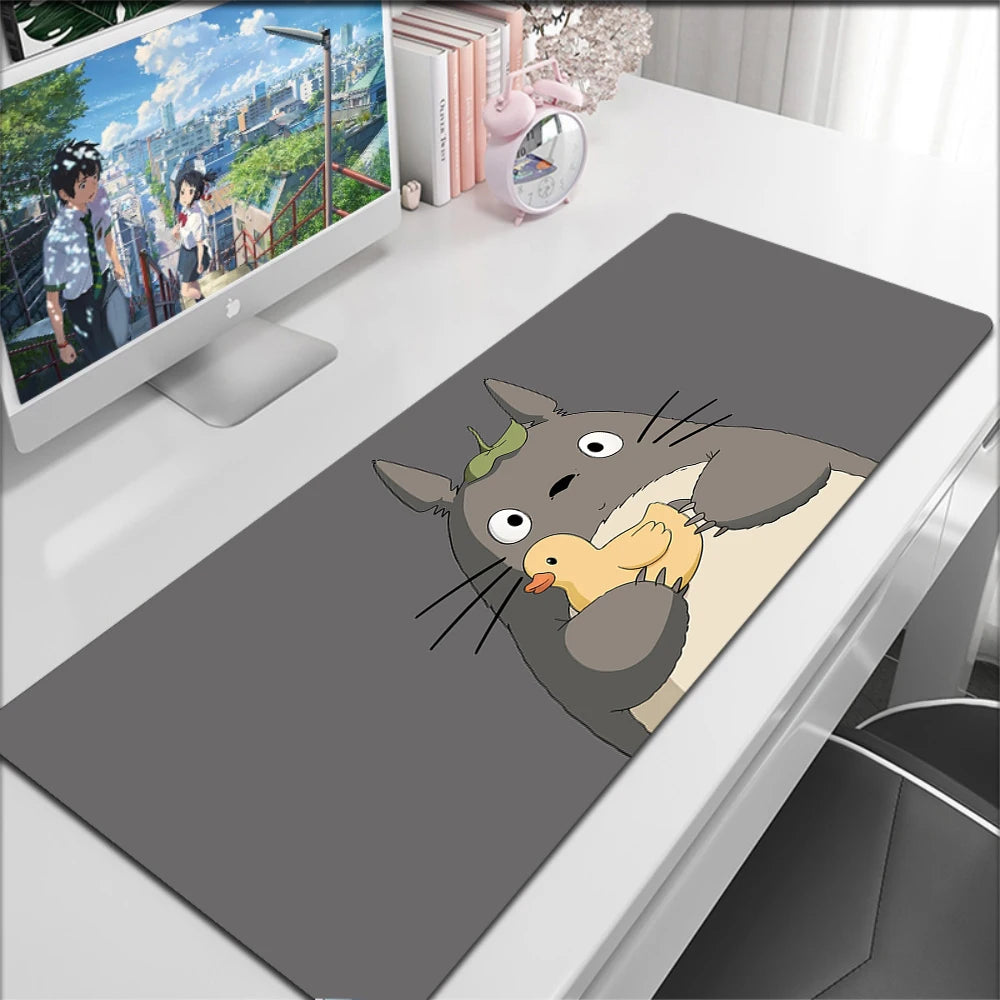 Anime Kawaii Table Mat Mousepad Office HD Print Dragon Large Deskmat Non-Slip Keyboard Pads Pc Cabinet Cute Carpet Mouse Pad