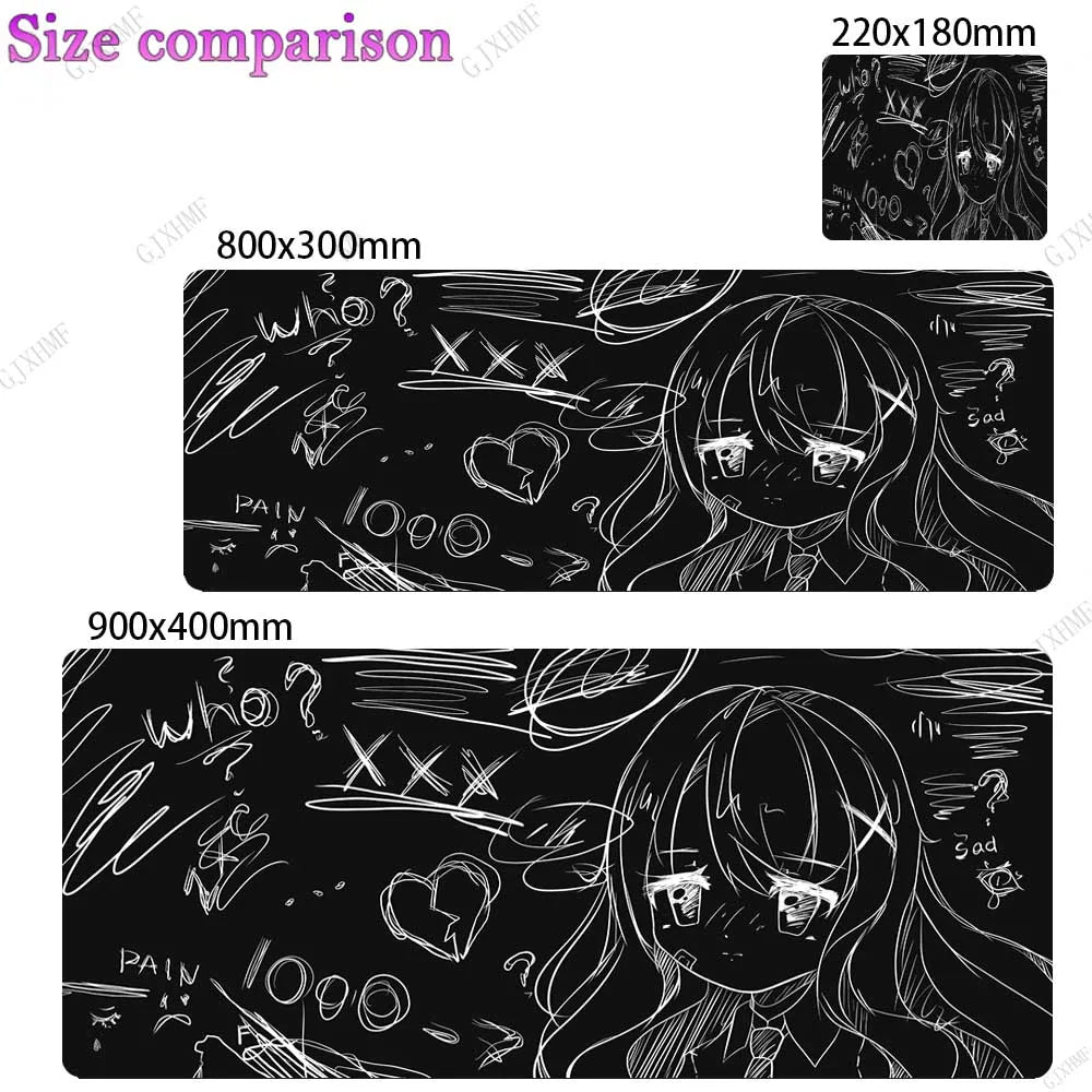 Mousepad Kawaii Desk Mat Anime Mouse Mats Kawaii Gaming Pad on The Table Setup Gamer Accessories Keyboard Pad Mouse Rug Carpet
