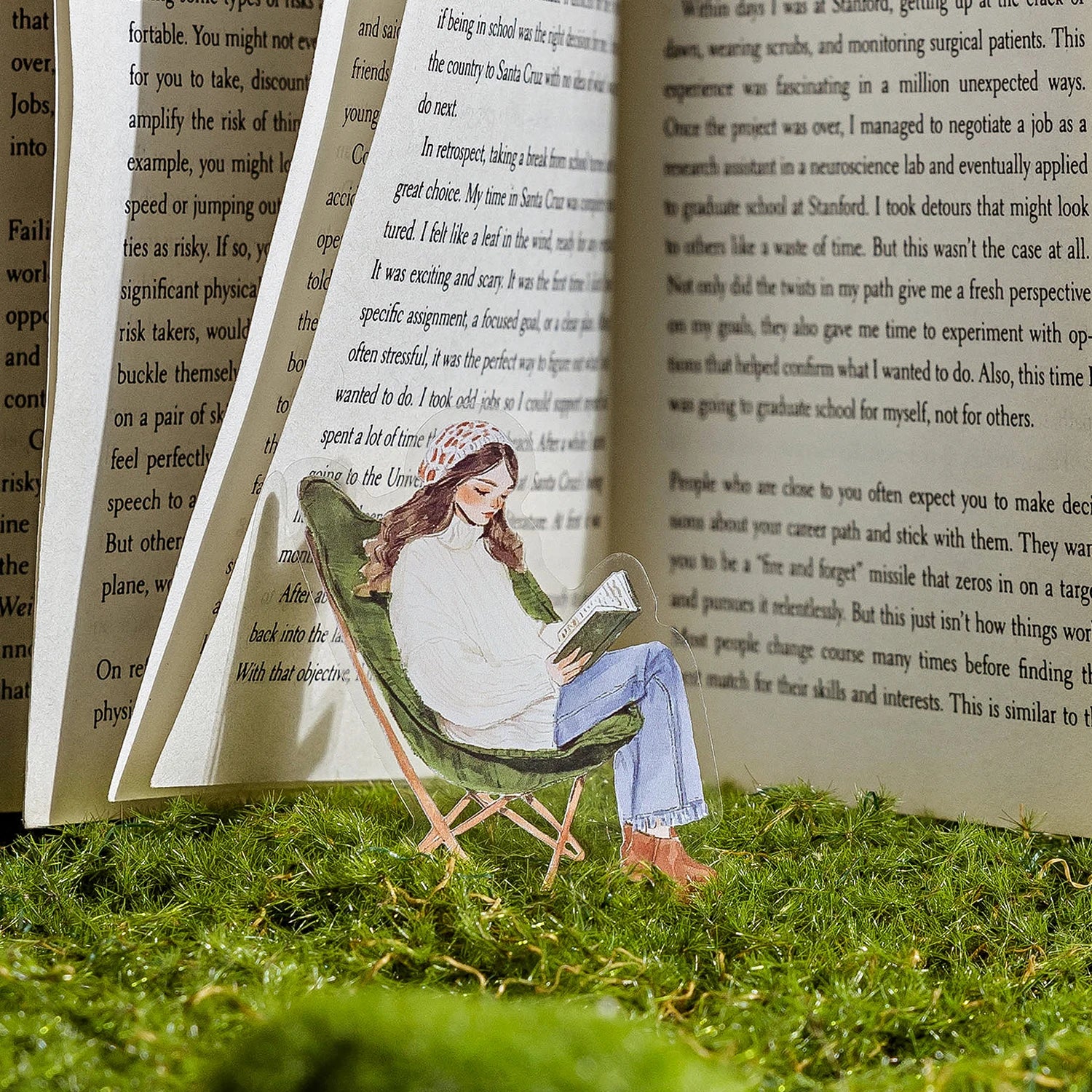 Reading Girl Stickers