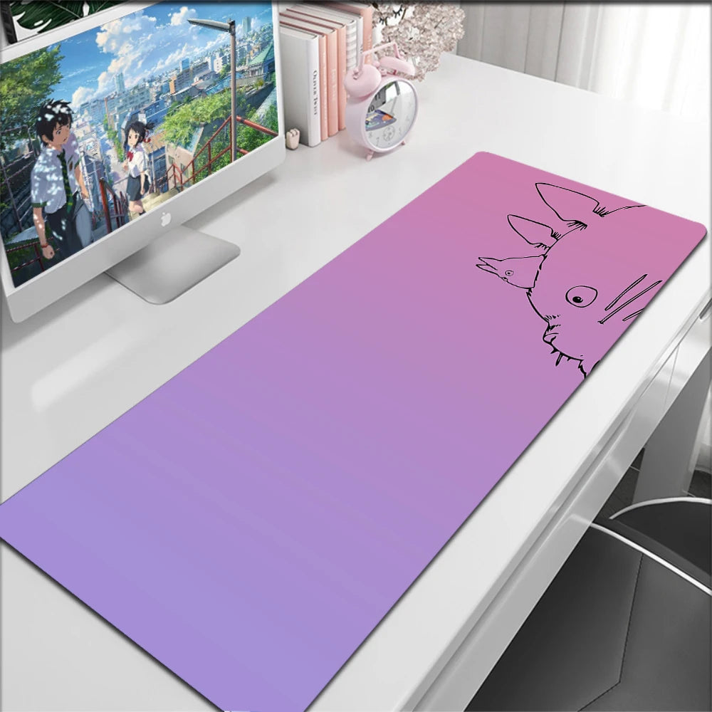Anime Kawaii Table Mat Mousepad Office HD Print Dragon Large Deskmat Non-Slip Keyboard Pads Pc Cabinet Cute Carpet Mouse Pad