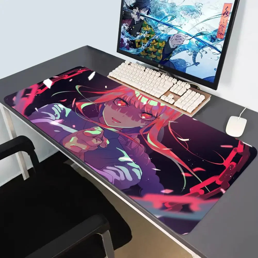 Anime Chainsaw Man Mousepad HD Printing Computer Gamers Locking Edge Non-slip Mouse Pad XXL90x40cm Keyboard PC Desk Pad