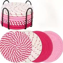 8 pieces of cotton coasters