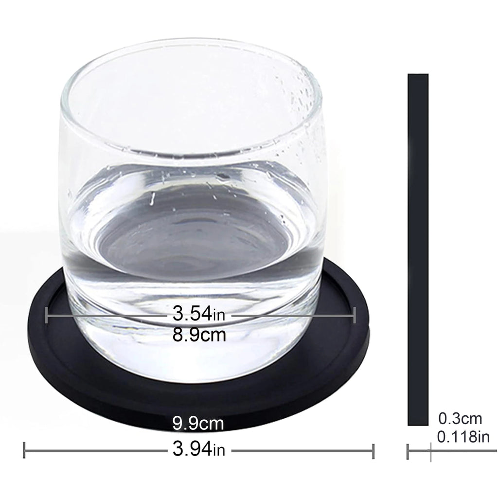 Black Silicone Coasters