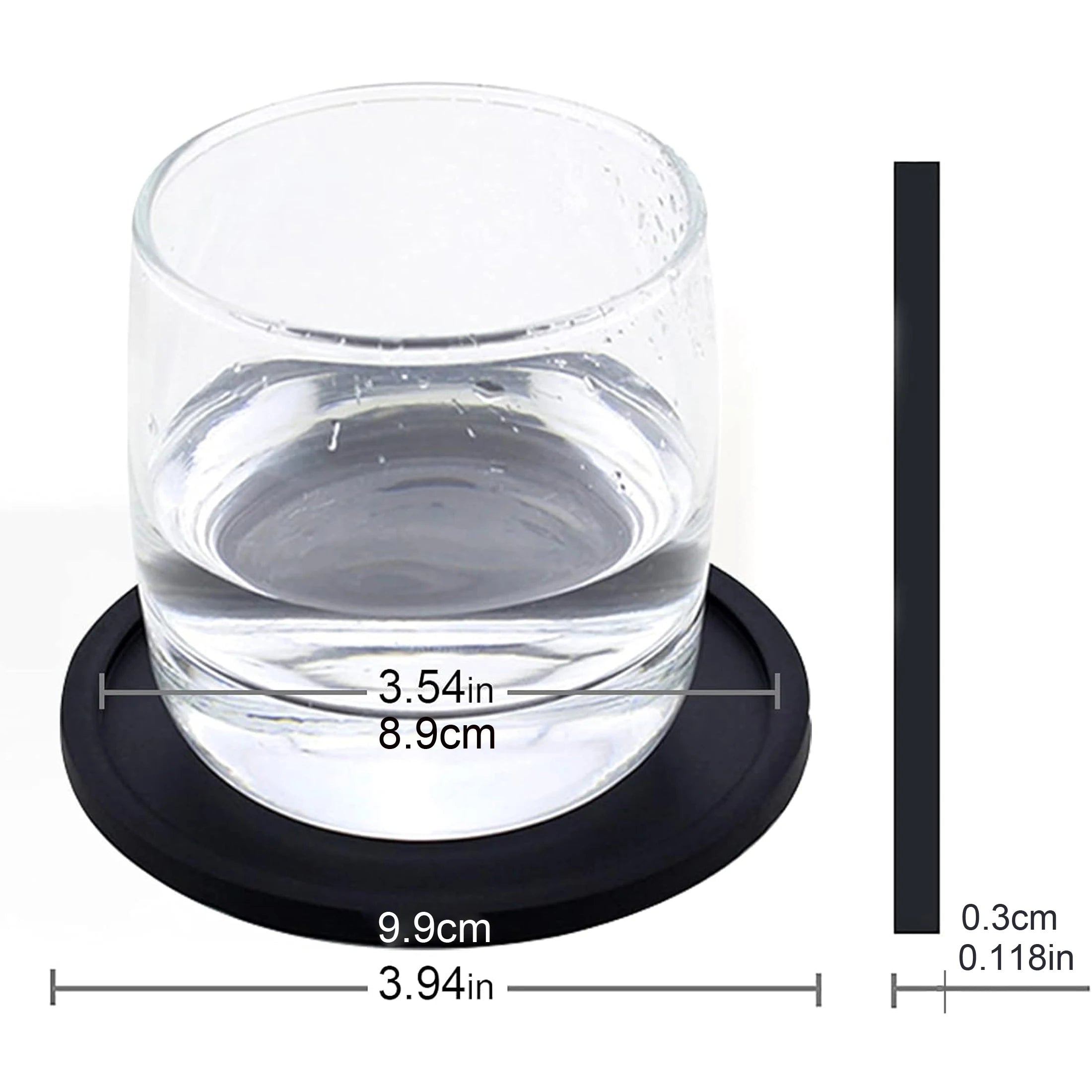 Black Silicone Coasters