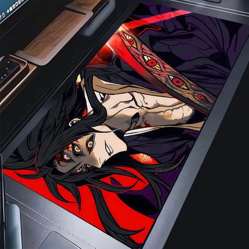 Anime Ghost Mousepad Laptop  Demon Slayer Keyboard Rug PC Kokushibo Douma Akaza Daki Giyuutarou Hantengu Mouse Pad XXL Desk Mat