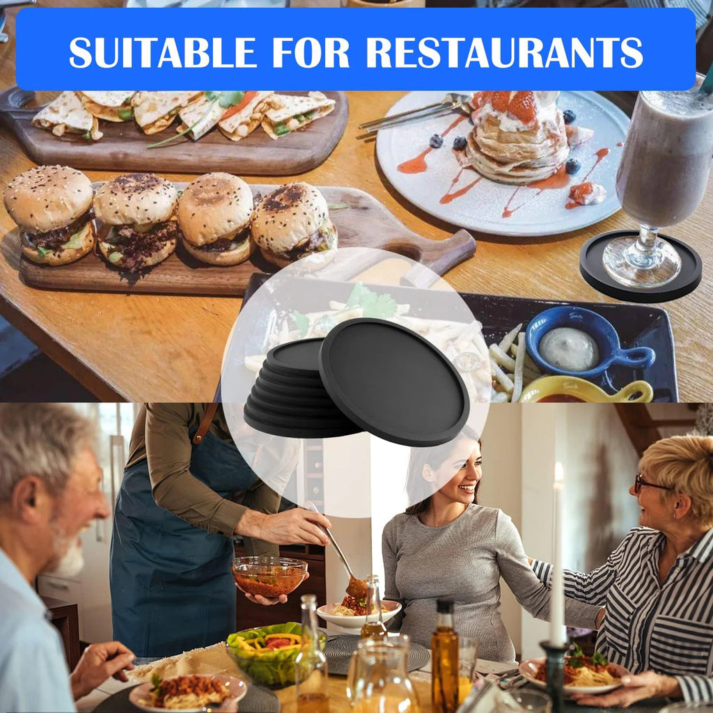 Black Silicone Coasters