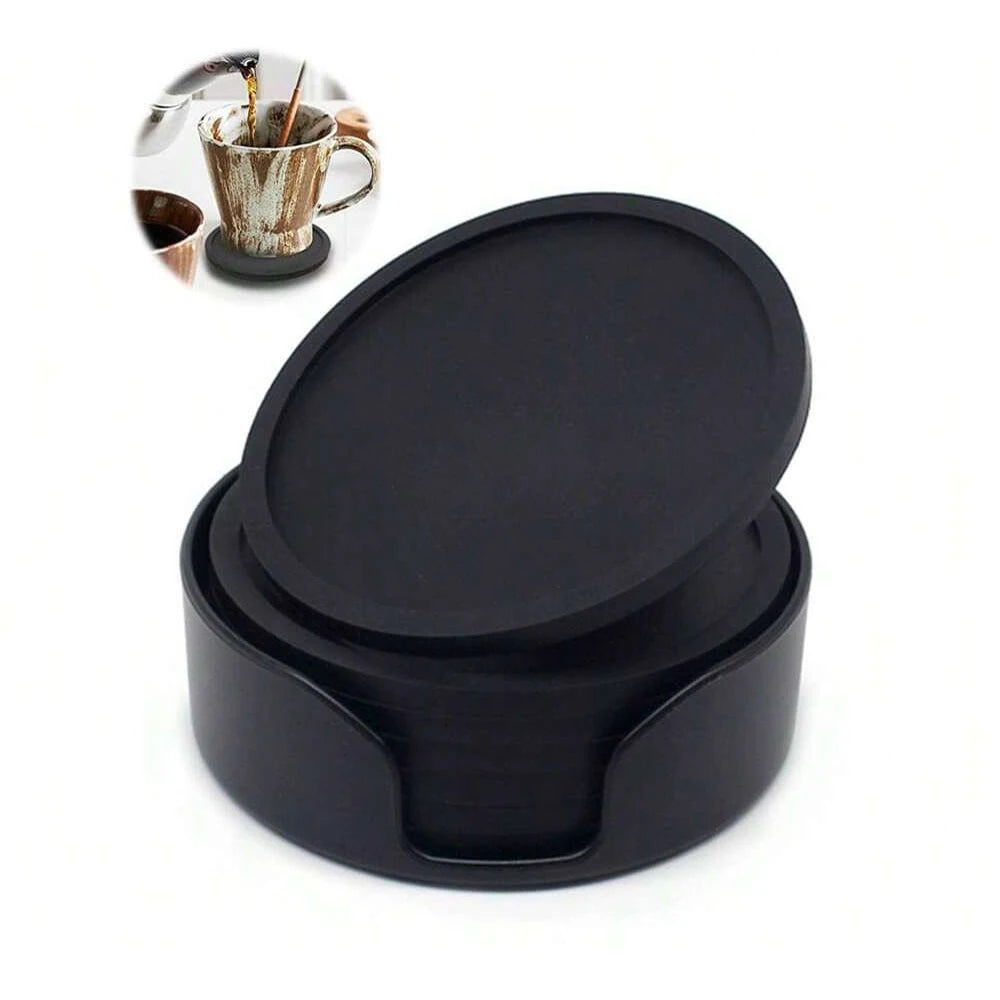 Black Silicone Coasters