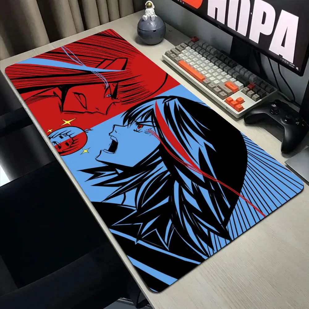 Anime Kill La Kill  Desk Mouse Pad Cute Matoi Ryuuko HD Desk Pad Extended Gaming Keyboard Mats Large XXL Gamer Mousepad 90x40
