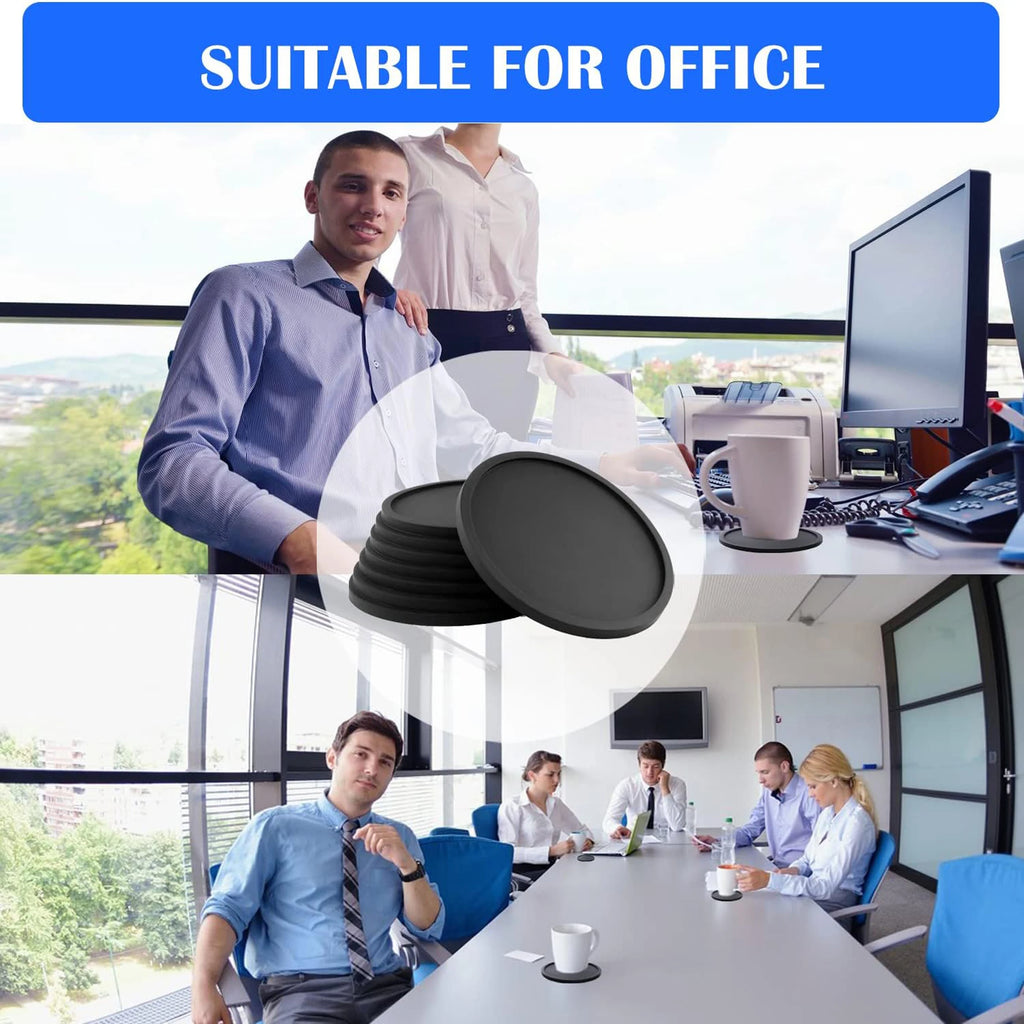 Black Silicone Coasters