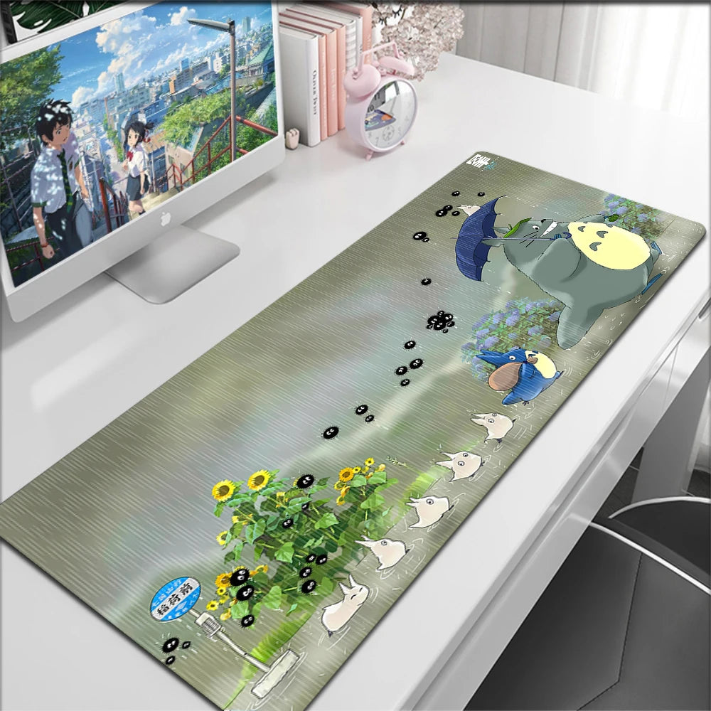 Anime Kawaii Table Mat Mousepad Office HD Print Dragon Large Deskmat Non-Slip Keyboard Pads Pc Cabinet Cute Carpet Mouse Pad