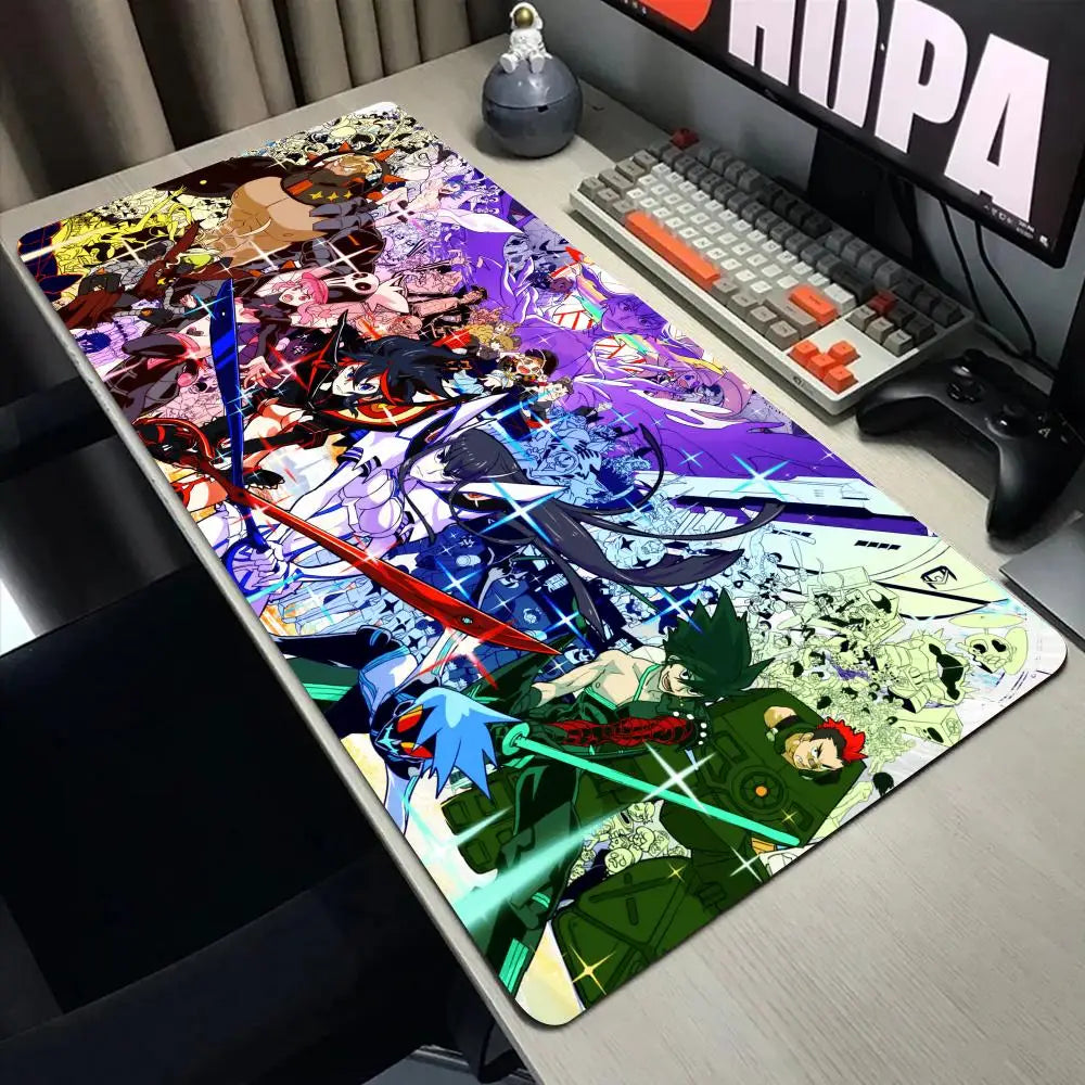Anime Kill La Kill  Desk Mouse Pad Cute Matoi Ryuuko HD Desk Pad Extended Gaming Keyboard Mats Large XXL Gamer Mousepad 90x40