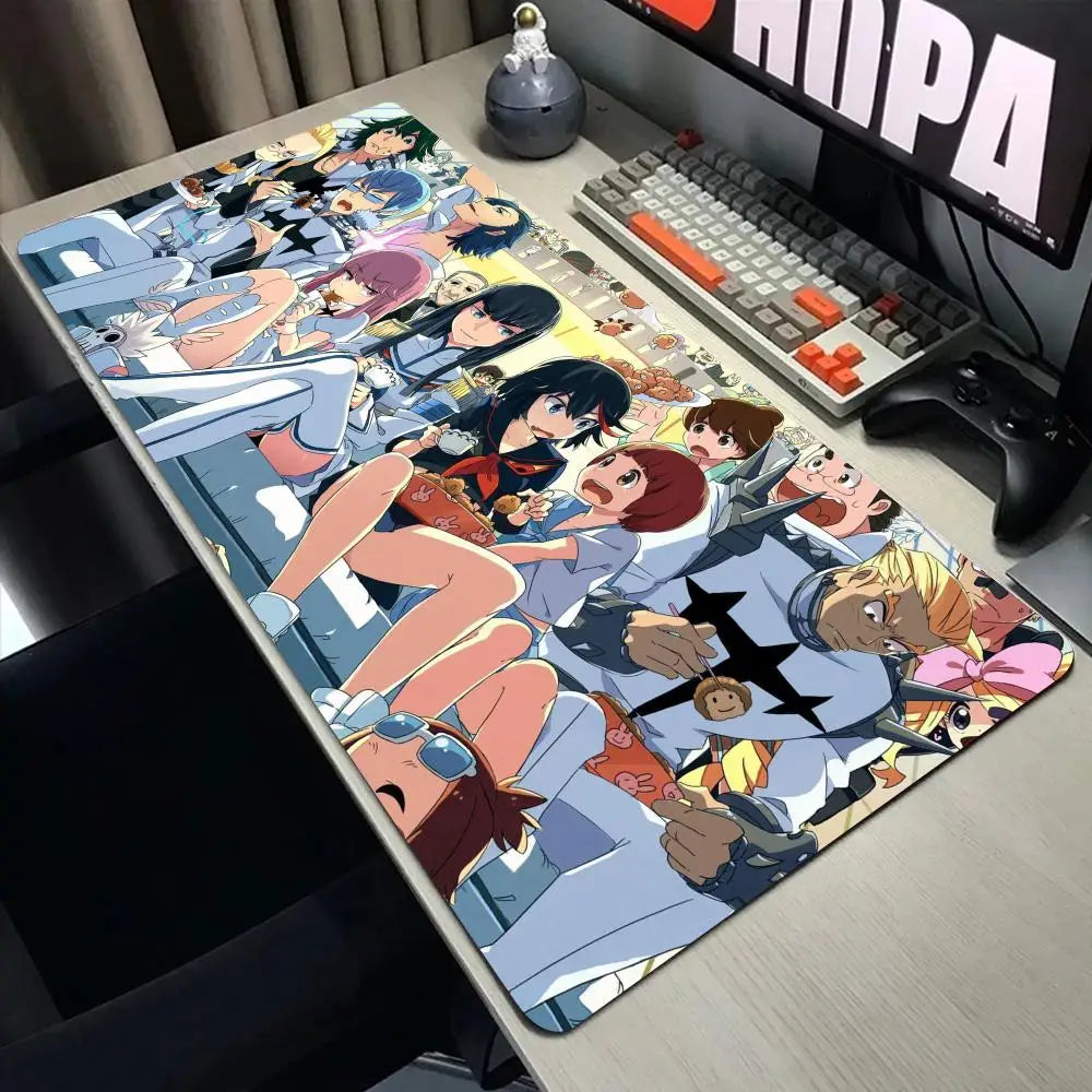 Anime Kill La Kill  Desk Mouse Pad Cute Matoi Ryuuko HD Desk Pad Extended Gaming Keyboard Mats Large XXL Gamer Mousepad 90x40