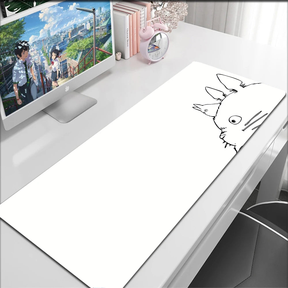 Anime Kawaii Table Mat Mousepad Office HD Print Dragon Large Deskmat Non-Slip Keyboard Pads Pc Cabinet Cute Carpet Mouse Pad