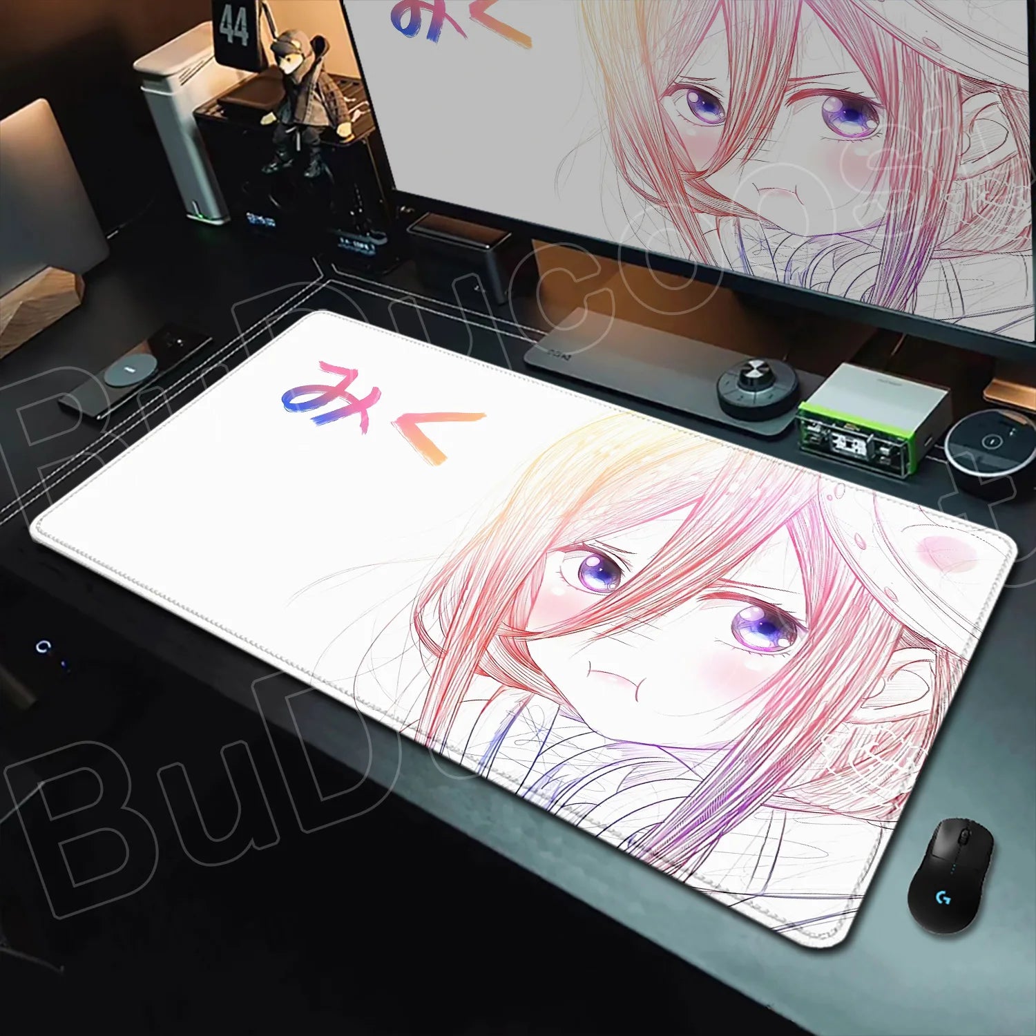 Art Line Drawing Miku Nakano/ The Quintessential Quintuplets Desk Mat