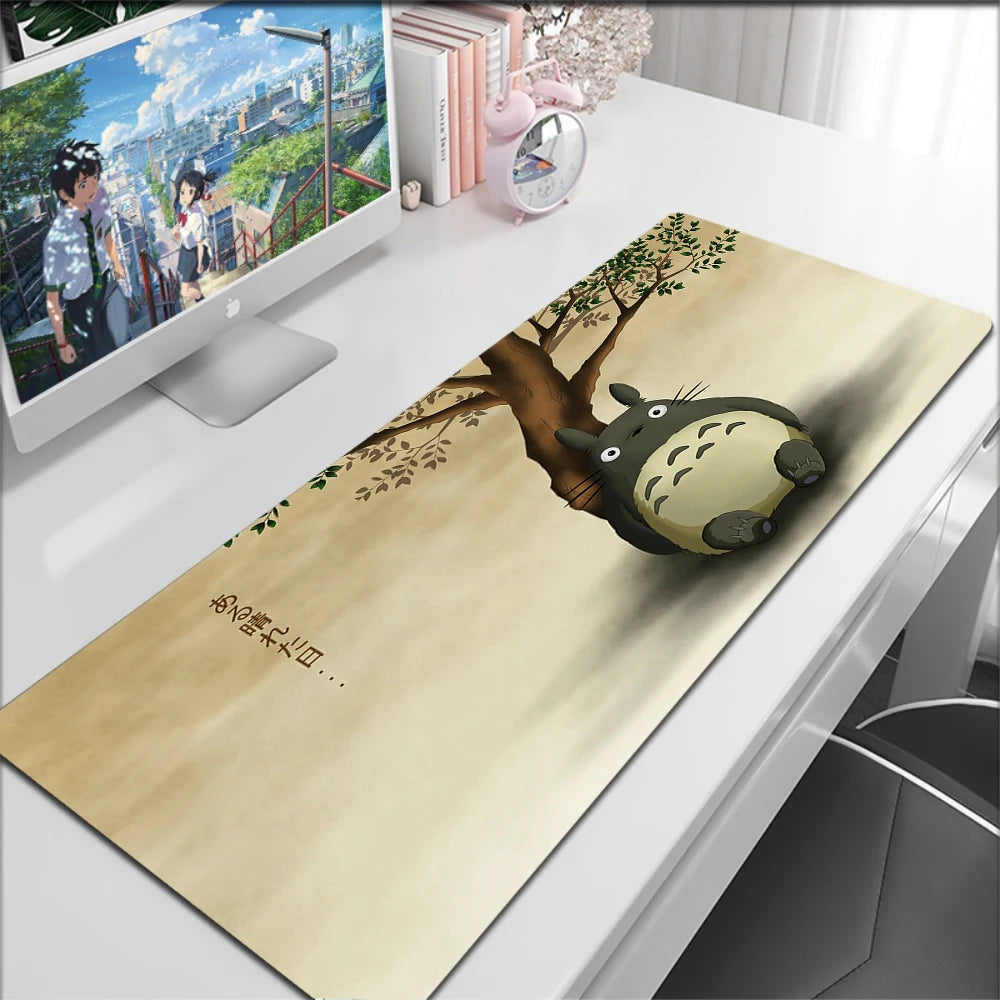 Anime Kawaii Table Mat Mousepad Office HD Print Dragon Large Deskmat Non-Slip Keyboard Pads Pc Cabinet Cute Carpet Mouse Pad