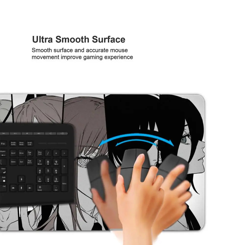 Anime Chainsaw Man Mousepad HD Printing Computer Gamers Locking Edge Non-slip Mouse Pad XXL90x40cm Keyboard PC Desk Pad