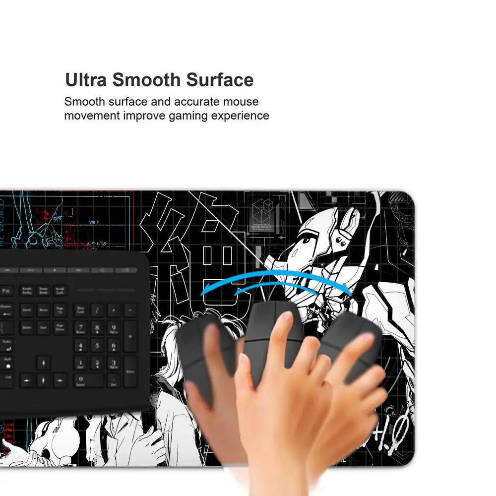 Desk Pad Anime E-Evangelions Playmat Xxl Mouse Pads Game Surface Deskmat Manga Accessories Maudpad Japanese Mat Rubber Mouseped