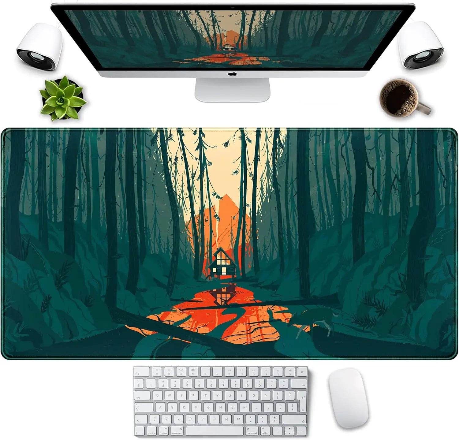 Anime Kawaii Desk Mat Mousepad XXL Large Gaming Mouse Pad Tokyo Street Desk MatGamer Desktop Computer Laptop Keyboard Mouse Mat