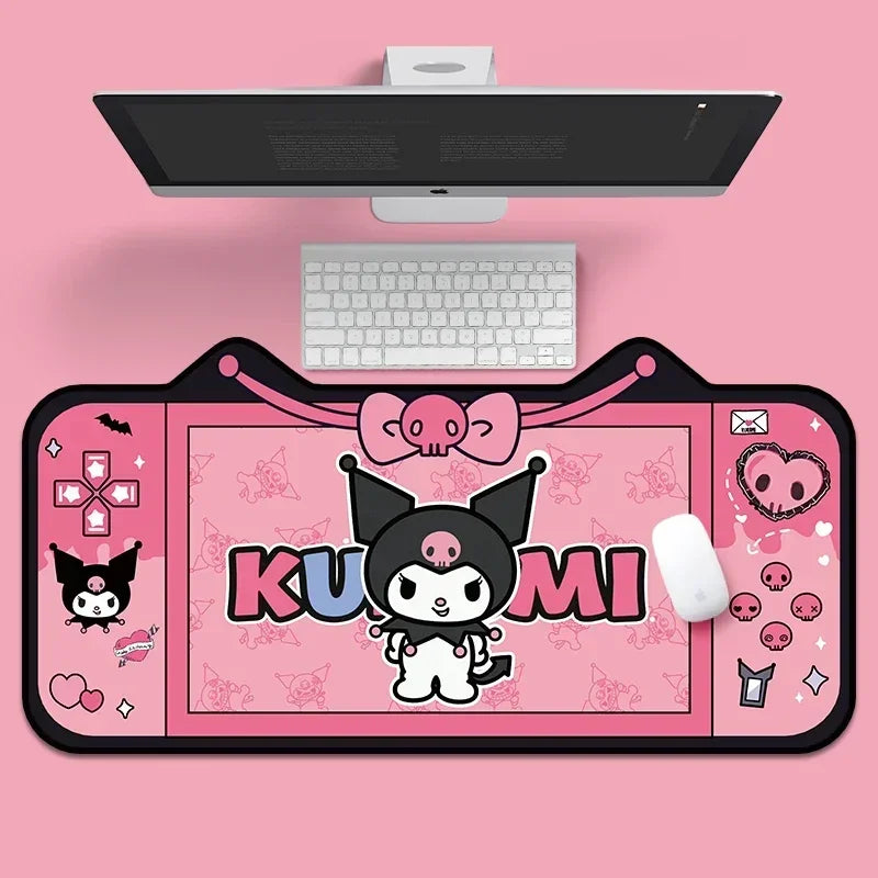 Sanrio Cute Kuromi MousePad Oversized Anime Mouse Pad Cartoon E-Sports Game Keyboard Pad Kawaii Desk Pad Desktop Decoration