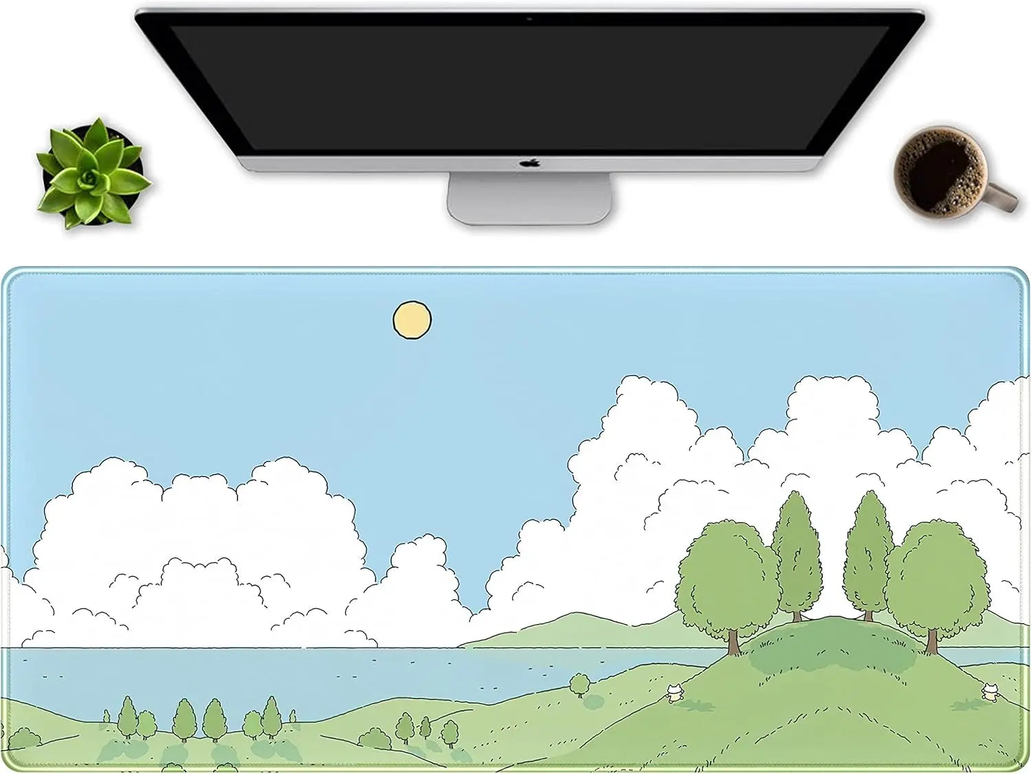 Anime Kawaii Desk Mat Mousepad XXL Large Gaming Mouse Pad Tokyo Street Desk MatGamer Desktop Computer Laptop Keyboard Mouse Mat