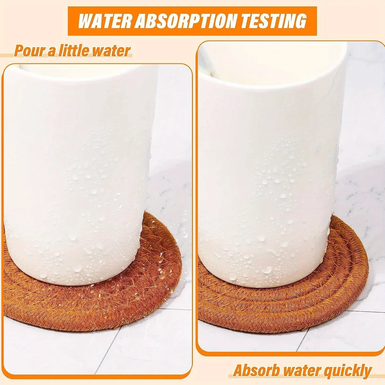 8 pieces of cotton coasters