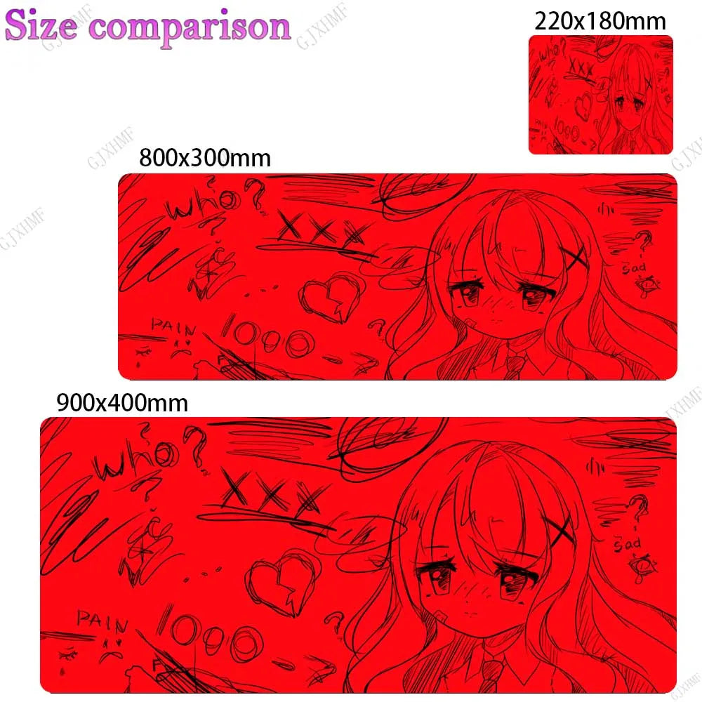 Mousepad Kawaii Desk Mat Anime Mouse Mats Kawaii Gaming Pad on The Table Setup Gamer Accessories Keyboard Pad Mouse Rug Carpet
