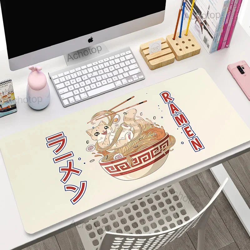 Laptop Mousepad Cute Kawaii Anime Cats Deskmat Extended Gaming Desk Mat High Quality Pink Anime Mouse Pad Gamer Keyboard