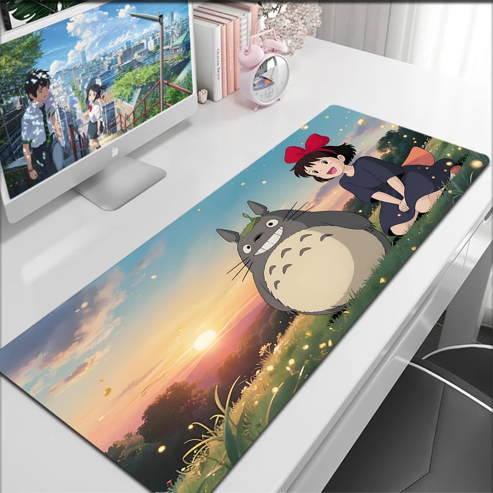 Anime Kawaii Table Mat Mousepad Office HD Print Dragon Large Deskmat Non-Slip Keyboard Pads Pc Cabinet Cute Carpet Mouse Pad