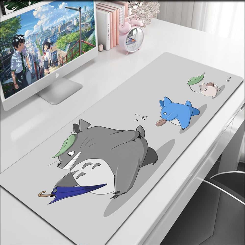 Anime Kawaii Table Mat Mousepad Office HD Print Dragon Large Deskmat Non-Slip Keyboard Pads Pc Cabinet Cute Carpet Mouse Pad