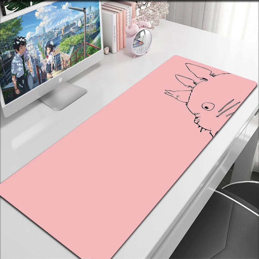 Anime Kawaii Table Mat Mousepad Office HD Print Dragon Large Deskmat Non-Slip Keyboard Pads Pc Cabinet Cute Carpet Mouse Pad
