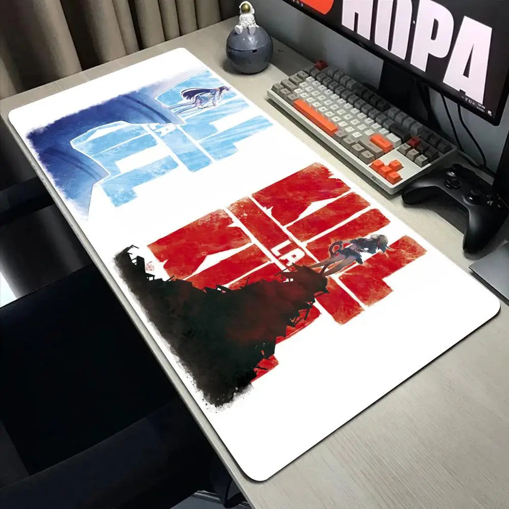 Anime Kill La Kill  Desk Mouse Pad Cute Matoi Ryuuko HD Desk Pad Extended Gaming Keyboard Mats Large XXL Gamer Mousepad 90x40