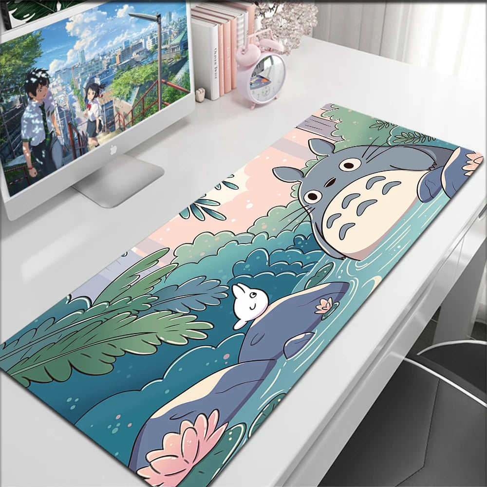 Anime Kawaii Table Mat Mousepad Office HD Print Dragon Large Deskmat Non-Slip Keyboard Pads Pc Cabinet Cute Carpet Mouse Pad