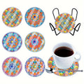 6 pcs Mandala Coaster Set