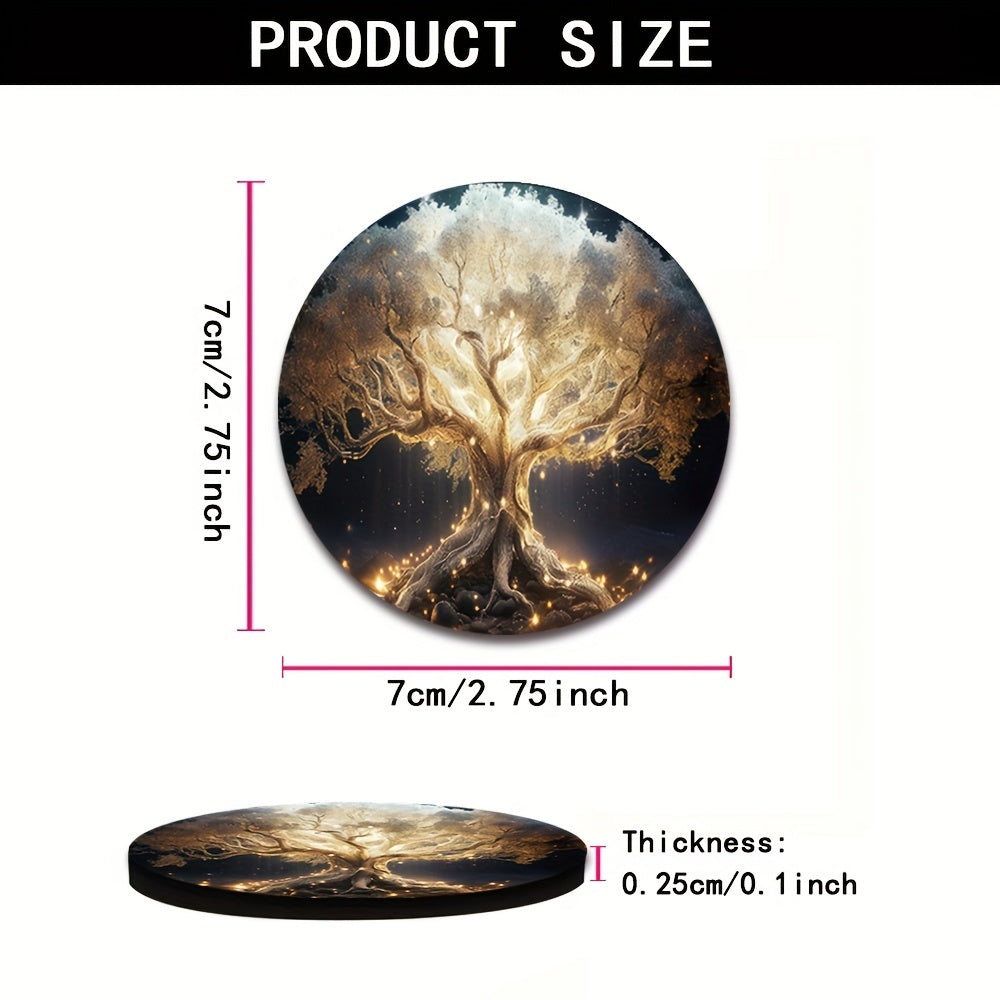 Tree of Life Car Cup Holder Coasters