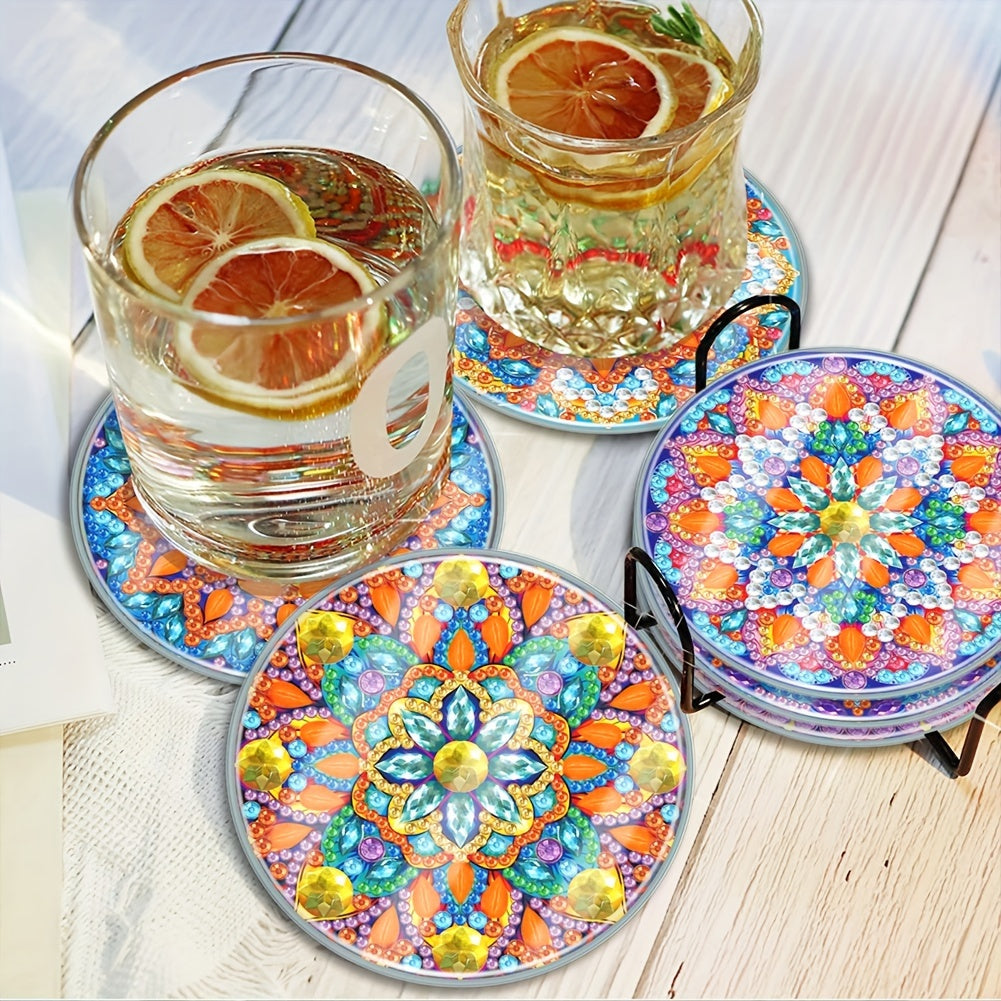 6 pcs Mandala Coaster Set