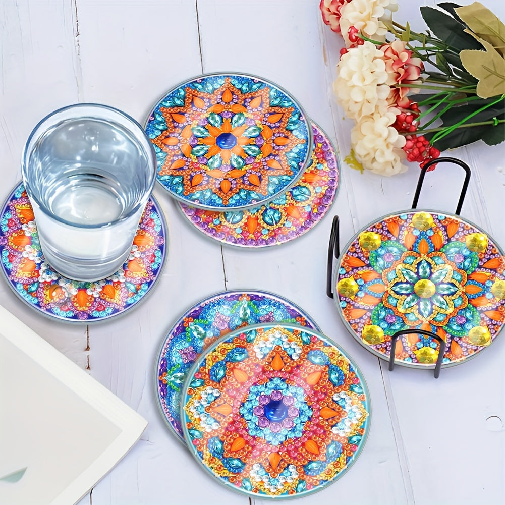 6 pcs Mandala Coaster Set